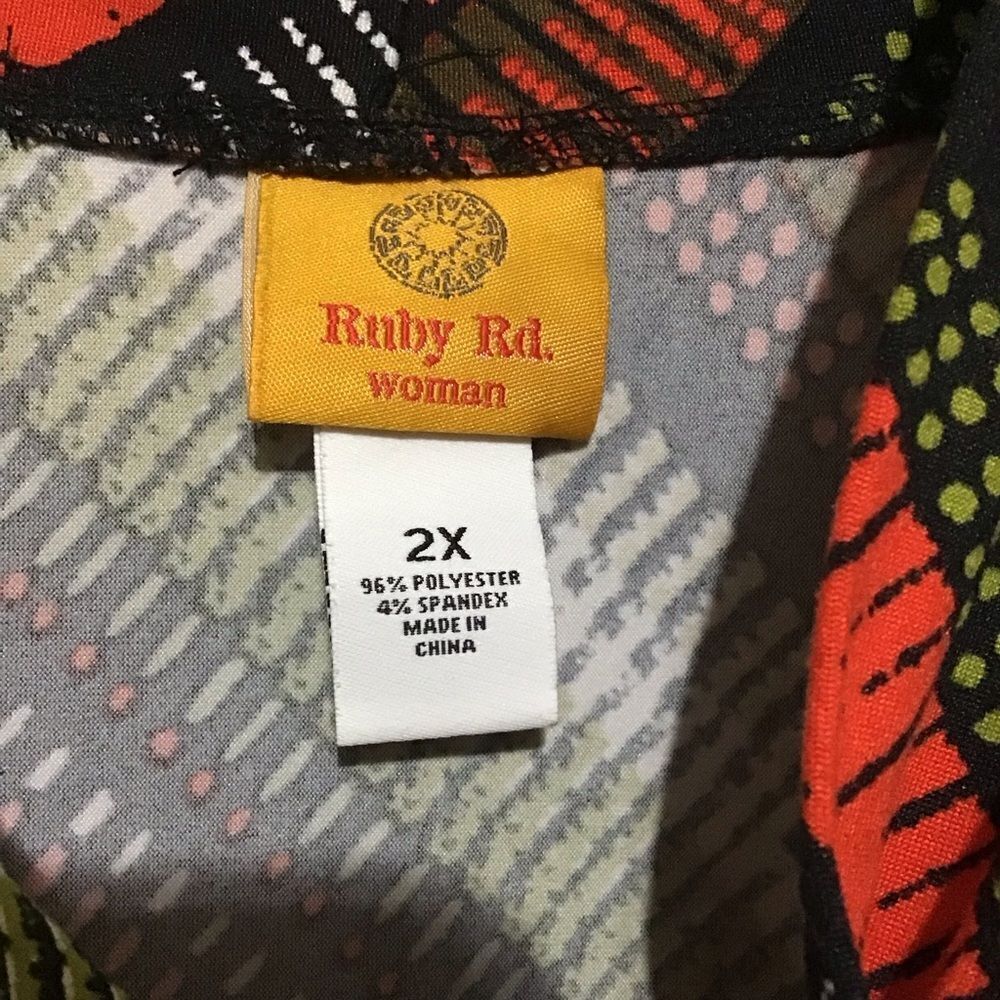 Ruby Rd Woman Cowl Neck Oversized Top 2X - Picture 4 of 5
